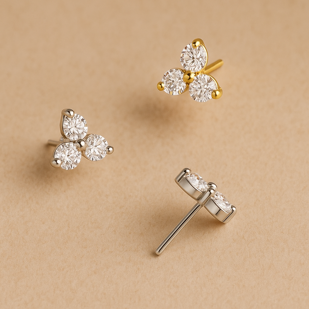 The Trinity Glow Stud + Flatback Post