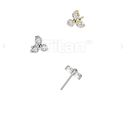 The Trinity Glow Stud + Flatback Post