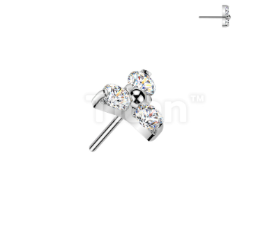 The Trinity Glow Stud + Flatback Post